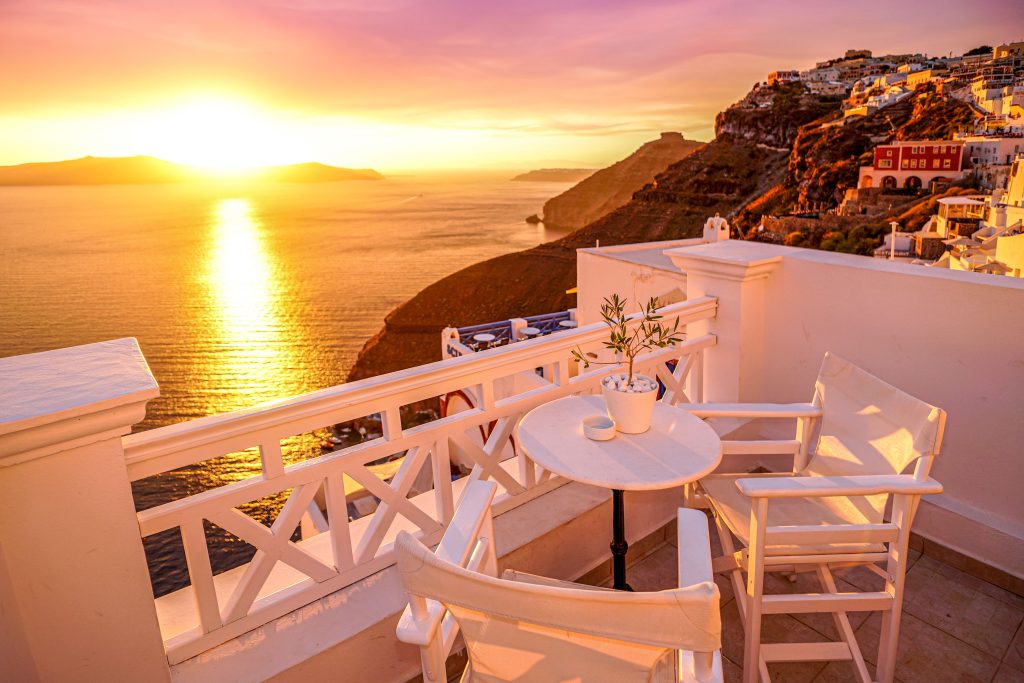 santorini sunset